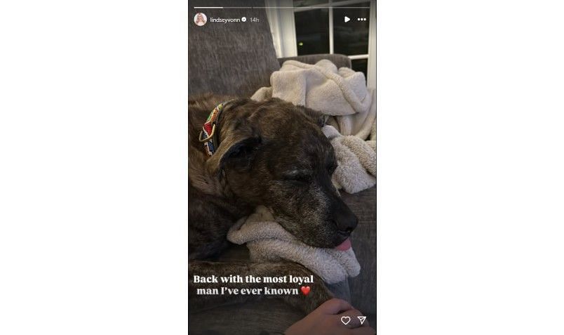 Screenshot of Lindsey Vonn's Instagram story | Source: IG/lindseyvonn